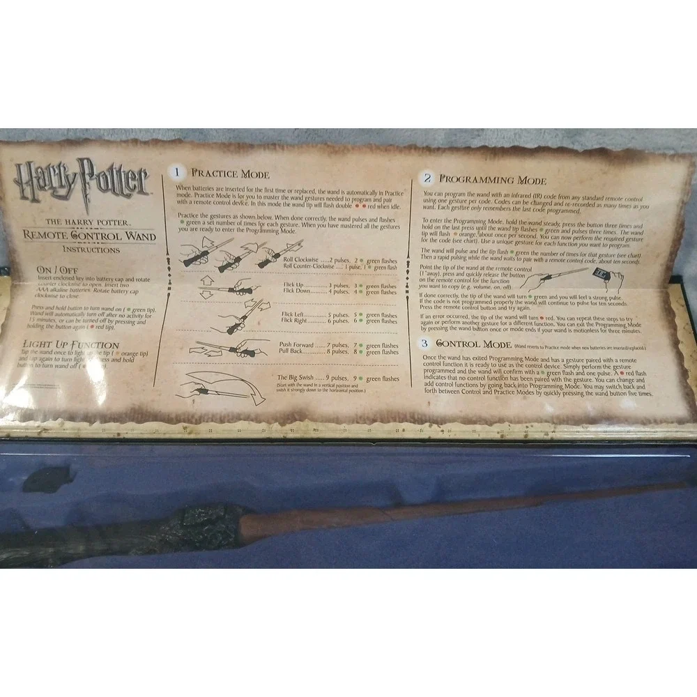 The Noble Collection Harry Potter TV Remote Control Wand NN8050 Collectible Gift
